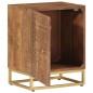 vidaXL Comodino 40x30x50 cm in Legno Massello di Mango e Ferro vidaXL Comodino 40x30x50 cm in Legno Massello di Mango e Ferro