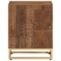 vidaXL Comodino 40x30x50 cm in Legno Massello di Mango e Ferro vidaXL Comodino 40x30x50 cm in Legno Massello di Mango e Ferro