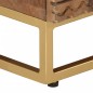 vidaXL Comodino 40x30x50 cm in Legno Massello di Mango e Ferro vidaXL Comodino 40x30x50 cm in Legno Massello di Mango e Ferro