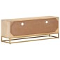 vidaXL Mobile Porta TV 110x30x40 cm in Legno Massello di Mango e Ferro vidaXL Mobile Porta TV 110x30x40 cm in Legno Massello di Mango e Ferro