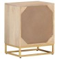 vidaXL Comodino 40x30x50 cm in Legno Massello di Mango e Ferro vidaXL Comodino 40x30x50 cm in Legno Massello di Mango e Ferro