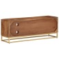 vidaXL Mobile Porta TV 110x30x40 cm in Legno Massello di Mango e Ferro vidaXL Mobile Porta TV 110x30x40 cm in Legno Massello di Mango e Ferro