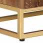 vidaXL Mobile Porta TV 110x30x40 cm in Legno Massello di Mango e Ferro vidaXL Mobile Porta TV 110x30x40 cm in Legno Massello di Mango e Ferro