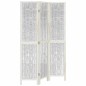 vidaXL Divisorio Ambienti 3Pannelli Bianco Legno Massello di Paulownia vidaXL Divisorio Ambienti 3Pannelli Bianco Legno Massello di Paulownia