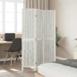vidaXL Divisorio Ambienti 3Pannelli Bianco Legno Massello di Paulownia vidaXL Divisorio Ambienti 3Pannelli Bianco Legno Massello di Paulownia