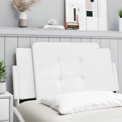 vidaXL Cuscino Testiera Bianco 100 cm in Similpelle