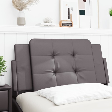 vidaXL Cuscino Testiera Grigio 100 cm in Similpelle