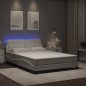 vidaXL Giroletto con LED senza Materasso Bianco 120x200 cm vidaXL Giroletto con LED senza Materasso Bianco 120x200 cm