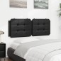 vidaXL Cuscino Testiera Nero 120 cm in Similpelle vidaXL Cuscino Testiera Nero 120 cm in Similpelle