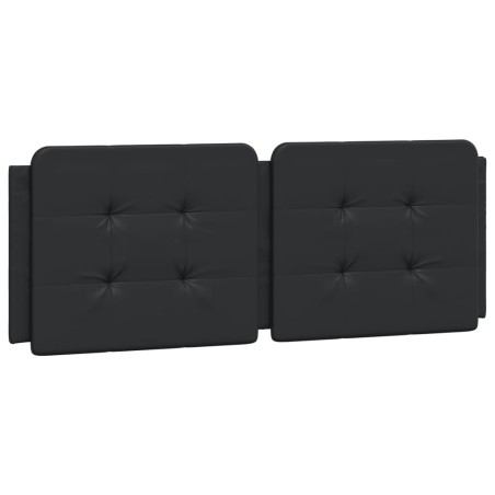 vidaXL Cuscino Testiera Nero 140 cm in Similpelle