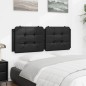 vidaXL Cuscino Testiera Nero 140 cm in Similpelle vidaXL Cuscino Testiera Nero 140 cm in Similpelle