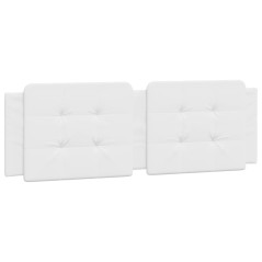 vidaXL Cuscino Testiera Bianco 160 cm in Similpelle