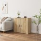 Credenza Rovere Sonoma 80x33x70 cm in Legno Multistrato Credenza Rovere Sonoma 80x33x70 cm in Legno Multistrato