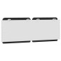 vidaXL Cuscino Testiera Nero e Bianco 140 cm in Similpelle vidaXL Cuscino Testiera Nero e Bianco 140 cm in Similpelle