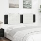 vidaXL Cuscino Testiera Bianco e Nero 180 cm in Similpelle