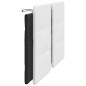 vidaXL Cuscino Testiera Bianco e Nero 180 cm in Similpelle