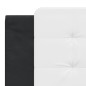 vidaXL Cuscino Testiera Bianco e Nero 180 cm in Similpelle