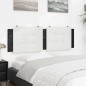 vidaXL Cuscino Testiera Bianco e Nero 160 cm in Similpelle