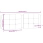 vidaXL Cuscino Testiera Bianco e Nero 160 cm in Similpelle