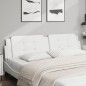 vidaXL Cuscino Testiera Bianco 200 cm in Similpelle