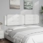 vidaXL Cuscino Testiera Bianco 200 cm in Similpelle