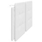 vidaXL Cuscino Testiera Bianco 200 cm in Similpelle