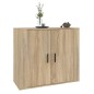 Credenza Rovere Sonoma 80x33x70 cm in Legno Multistrato Credenza Rovere Sonoma 80x33x70 cm in Legno Multistrato