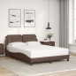 vidaXL Giroletto con Luci LED Marrone 140x200 cm in Similpelle vidaXL Giroletto con Luci LED Marrone 140x200 cm in Similpelle
