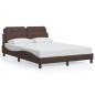 vidaXL Giroletto con Luci LED Marrone 140x200 cm in Similpelle vidaXL Giroletto con Luci LED Marrone 140x200 cm in Similpelle