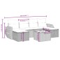 vidaXL Set Divano da Giardino 6 pz con Cuscini Beige Misto Polyrattan vidaXL Set Divano da Giardino 6 pz con Cuscini Beige Misto Polyrattan