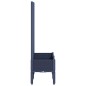 vidaXL Fioriera Giardino con Traliccio Grigio Blu 80x40x142 cm PP vidaXL Fioriera Giardino con Traliccio Grigio Blu 80x40x142 cm PP