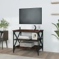 Mobile Porta TV Rovere Fumo 60x40x50 cm in Legno Multistrato Mobile Porta TV Rovere Fumo 60x40x50 cm in Legno Multistrato