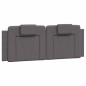 vidaXL Letto con Materasso Grigio 120x200 cm in Similpelle