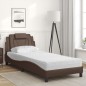vidaXL GiroLetto con Materasso Marrone 90x200 cm in Similpelle vidaXL GiroLetto con Materasso Marrone 90x200 cm in Similpelle