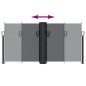 vidaXL Tenda da Sole Laterale Retrattile Nera 120x600 cm vidaXL Tenda da Sole Laterale Retrattile Nera 120x600 cm