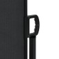vidaXL Tenda da Sole Laterale Retrattile Nera 120x600 cm vidaXL Tenda da Sole Laterale Retrattile Nera 120x600 cm