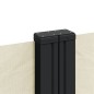 vidaXL Tenda da Sole Laterale Retrattile Crema 140x600 cm vidaXL Tenda da Sole Laterale Retrattile Crema 140x600 cm