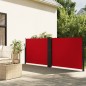 vidaXL Tenda da Sole Laterale Retrattile Rossa 140x600 cm vidaXL Tenda da Sole Laterale Retrattile Rossa 140x600 cm