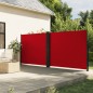 vidaXL Tenda da Sole Laterale Retrattile Rossa 160x600 cm vidaXL Tenda da Sole Laterale Retrattile Rossa 160x600 cm