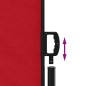 vidaXL Tenda da Sole Laterale Retrattile Rossa 160x600 cm vidaXL Tenda da Sole Laterale Retrattile Rossa 160x600 cm