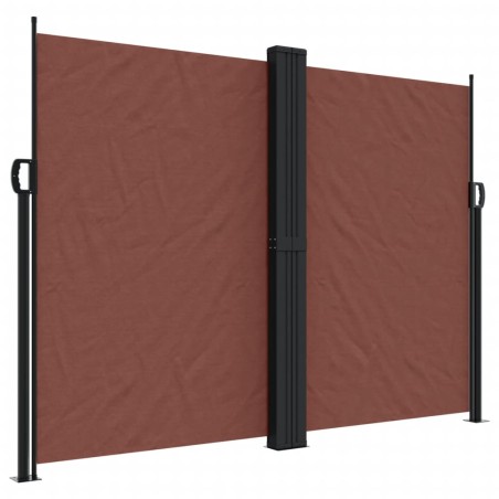 vidaXL Tenda da Sole Laterale Retrattile Marrone 180x600 cm