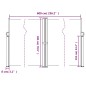 vidaXL Tenda da Sole Laterale Retrattile Marrone 180x600 cm vidaXL Tenda da Sole Laterale Retrattile Marrone 180x600 cm