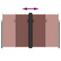 vidaXL Tenda da Sole Laterale Retrattile Marrone 200x600 cm vidaXL Tenda da Sole Laterale Retrattile Marrone 200x600 cm