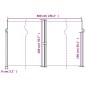 vidaXL Tenda da Sole Laterale Retrattile Marrone 200x600 cm vidaXL Tenda da Sole Laterale Retrattile Marrone 200x600 cm