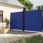 vidaXL Tenda da Sole Laterale Retrattile Blu 220x600 cm vidaXL Tenda da Sole Laterale Retrattile Blu 220x600 cm