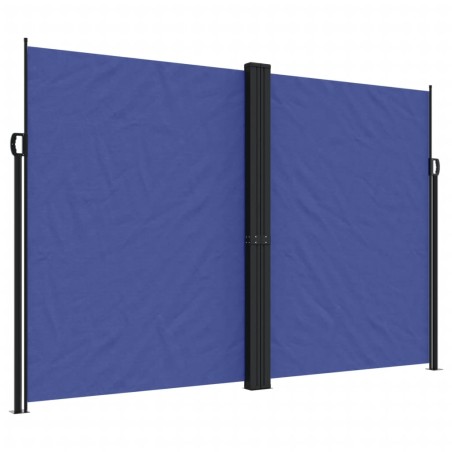 vidaXL Tenda da Sole Laterale Retrattile Blu 220x600 cm