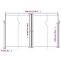 vidaXL Tenda da Sole Laterale Retrattile Blu 220x600 cm vidaXL Tenda da Sole Laterale Retrattile Blu 220x600 cm