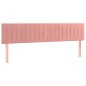 vidaXL Giroletto a Molle con Materasso Rosa 120x190 cm in Velluto vidaXL Giroletto a Molle con Materasso Rosa 120x190 cm in Velluto