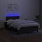 vidaXL Letto a Molle con Materasso e LED Nero 120x190 cm in Tessuto vidaXL Letto a Molle con Materasso e LED Nero 120x190 cm in Tessuto