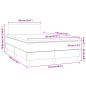 vidaXL Letto a Molle Materasso e LED Grigio Chiaro 120x190 cm Tessuto vidaXL Letto a Molle Materasso e LED Grigio Chiaro 120x190 cm Tessuto